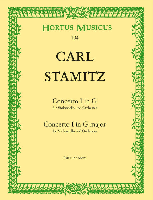 Cello Concerto No 1 in G Major Cello/Piano