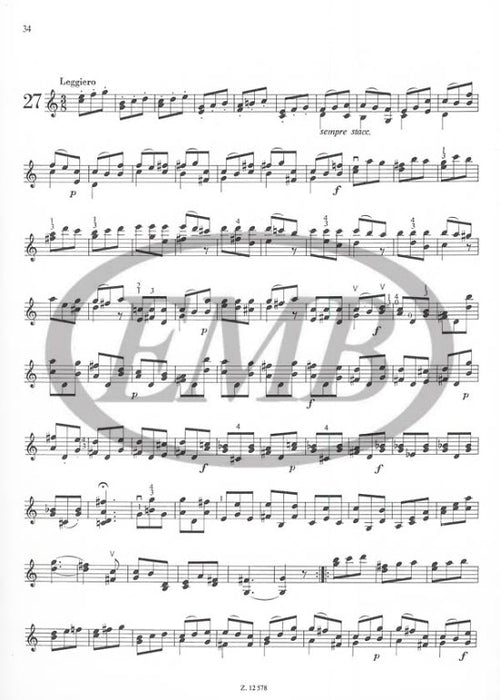 Benda - 28 Studies OpPosth - Violin Solo EMB Z12578