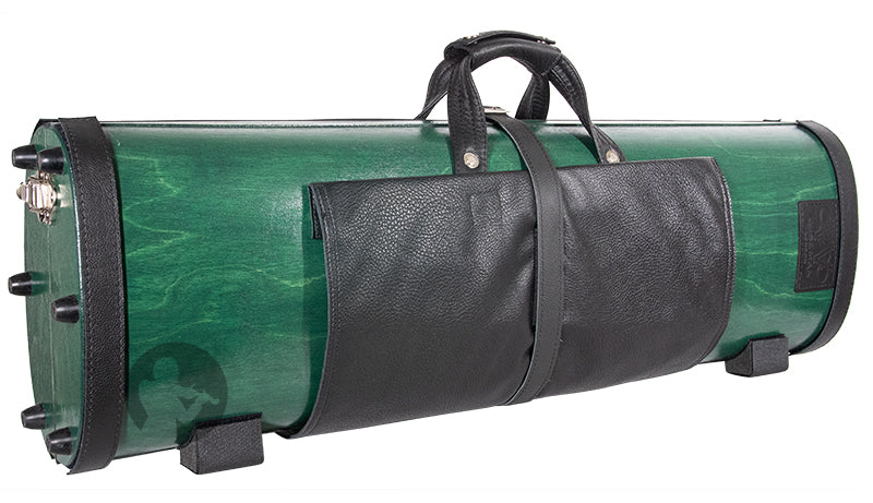 Violin Case - Wiseman Wooden Oblong Case, 4/4, Green