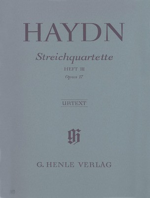 String Quartets Vol. 3 Op. 17 Nos 1-6 - Joseph Haydn - Viola|Cello|Violin G. Henle Verlag String Quartet Parts