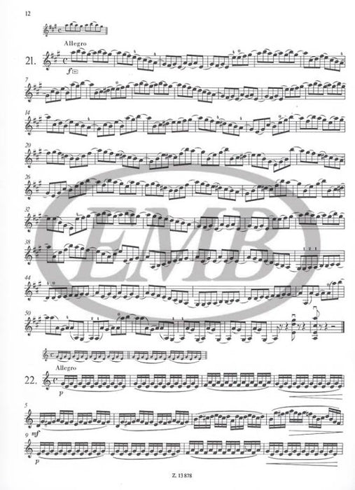 Wohlfahrt - 40 Elementary Studies Op54 - Violin Solo EMB Z13878