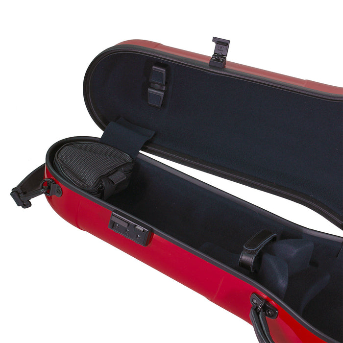 GEWA Air 2.0 Shaped Adjustable Viola Case with Subway Handle Red Gloss 13"-17"