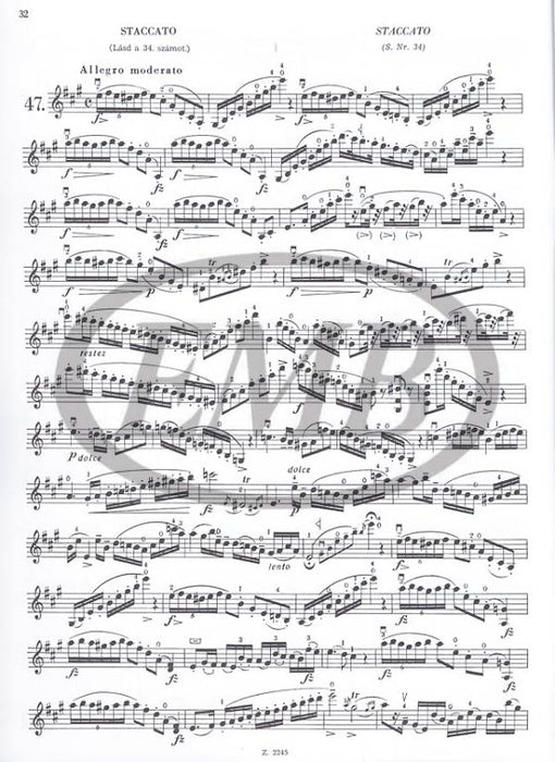 Mazas - Etudes Op36 Volume 2 Etudes Brillantes - Violin Solo EMB Z2245