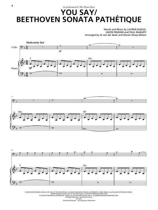 The Piano Guys - 10 - Piano with Cello - Hal Leonard