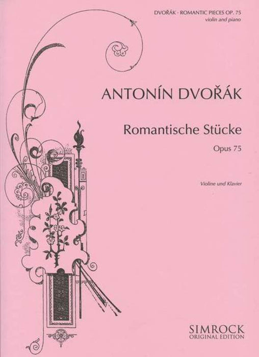 Dvorak - Romantic Pieces Op75 - Violin/Piano Accompaniment Simrock M221103819