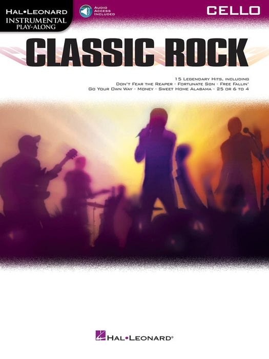 Classic Rock - Cello/Audio Access Online Hal Leonard 294365