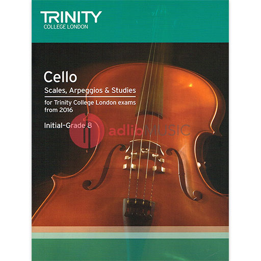 Trinity Cello Scales & Arpeggios from 2016 - Cello TCL014603