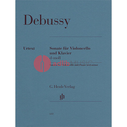 Debussy - Sonata in Dmin - Cello/Piano Accompaniment Henle HN633