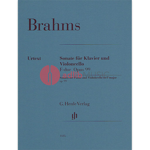 Brahms - Sonata #2 in Fmaj Op99- Cello/Piano Accompaniment Henle HN1135