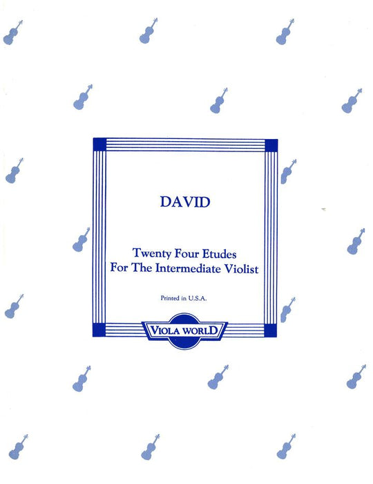 David - 24 Etudes for the Intermediate Violist - Viola Solo arranged by Arnold Viola World VWP000091