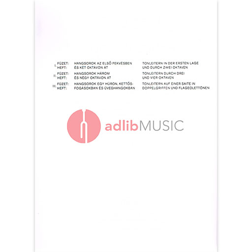 Bloch - Scale Studies Op5 Book 2 - Violin EMB Z1767