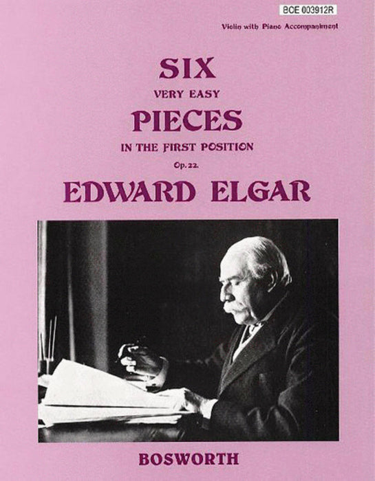 Elgar - 6 Easy Pieces Op22 - Violin/Piano Accompaniment Bosworth BOE003912