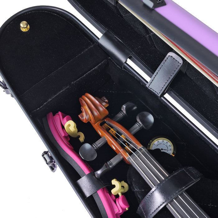 ART Shaped Violin Case 1/2-1/4 Amethyst Purple