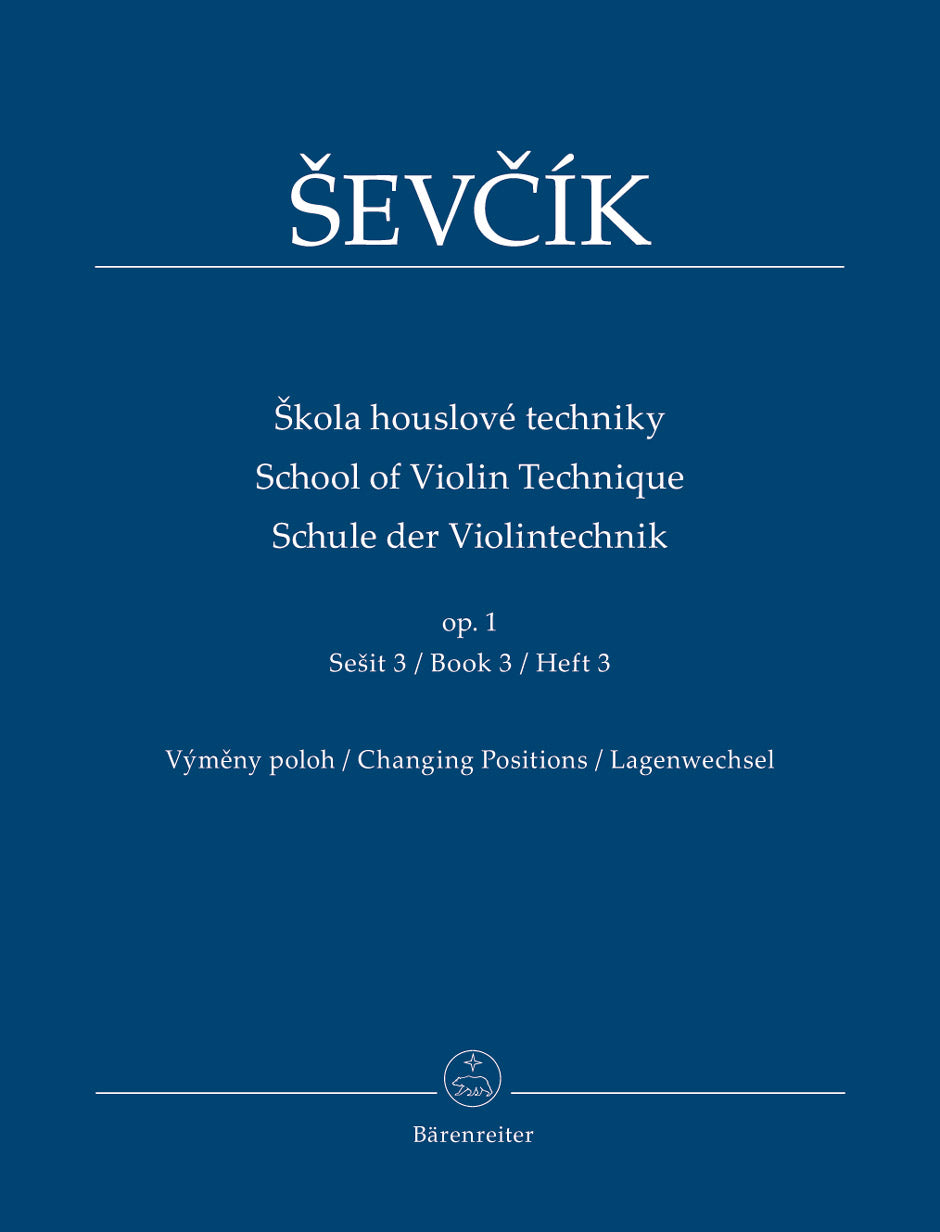 Sevcik School of Violin Technique Op 1 Book 3 — The Sydney String Centre