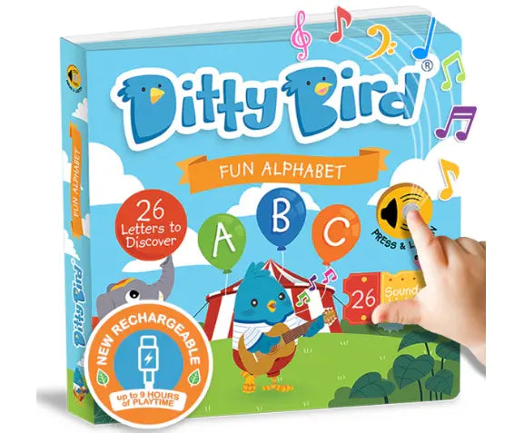 Ditty Bird  "Fun Alphabet" Childrens Interactive Sound Book New Rechargeable EditionDitty Bird  "Fun Alphabet" Childrens Interactive Sound Book New Rechargeable Edition