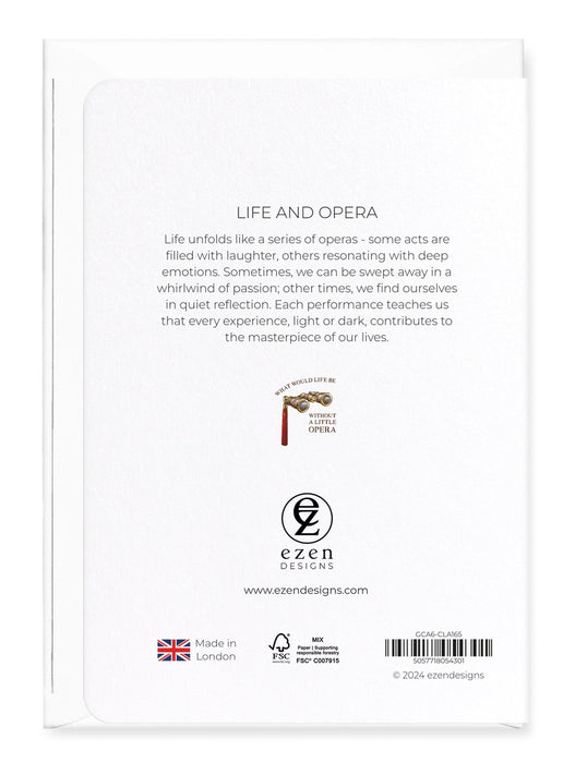 Greeting Card Life and Opera: Victorian Greeting Card