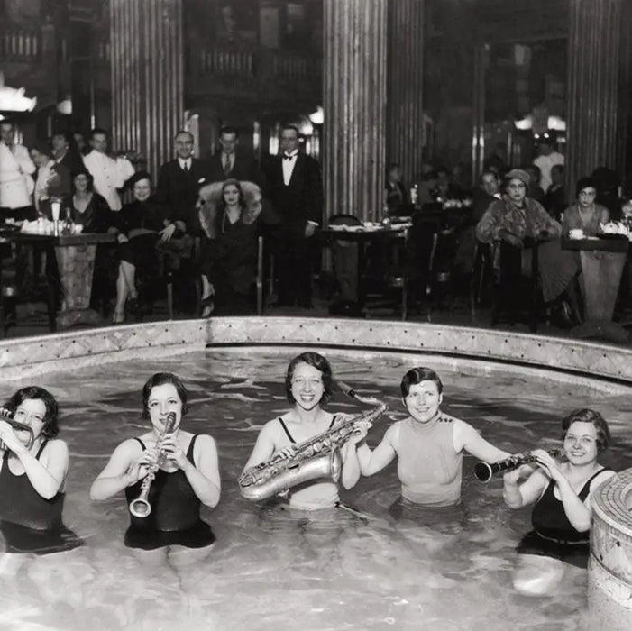 Greeting Card Jazz in a Swimming Pool