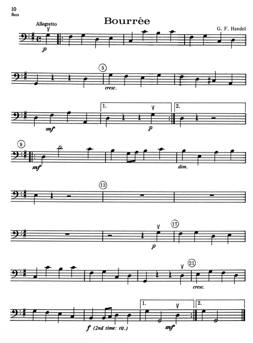 String Orchestra Accompaniments to Solos from Volumes 1 & 2 - Bass Book 0323
