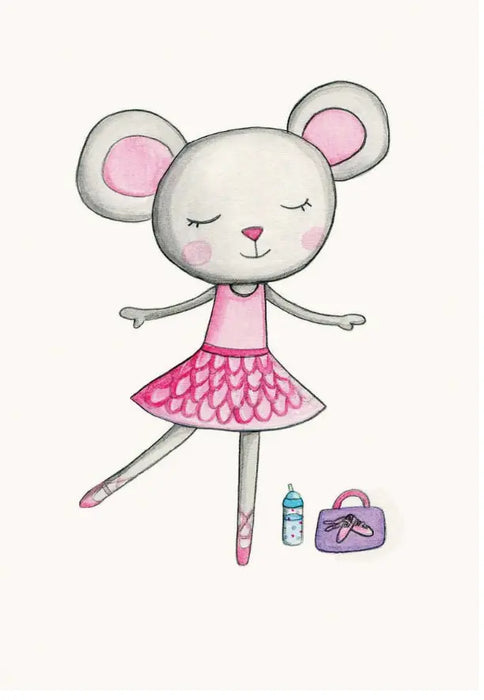 Greeting Card A Ballerina Mouse