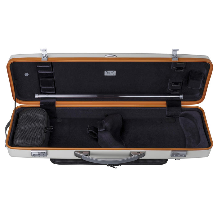 BAM Graffiti Hightech Oblong Violin Case White/Orange