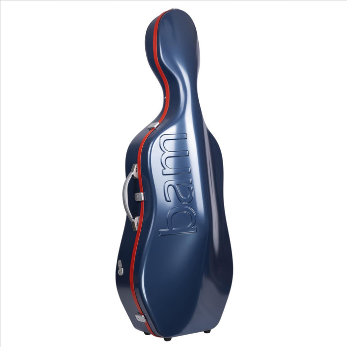 Cello Case - Bam Graffiti Hightech 'Slim' Blue with Red Seals