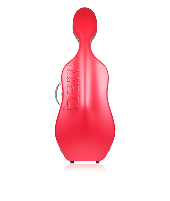 Cello Case - Bam Graffiti Hightech 'Slim' Red with Silver Seals