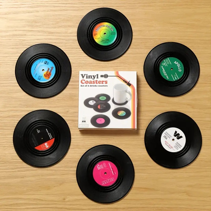 Vinyl Record Styled Funny Coasters