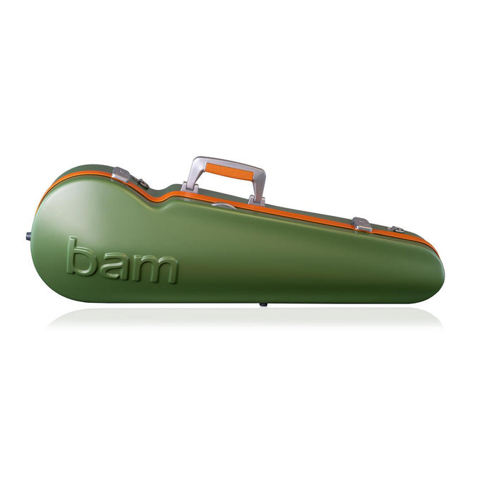 BAM Graffiti Hightech Contoured Violin Case Green/Orange