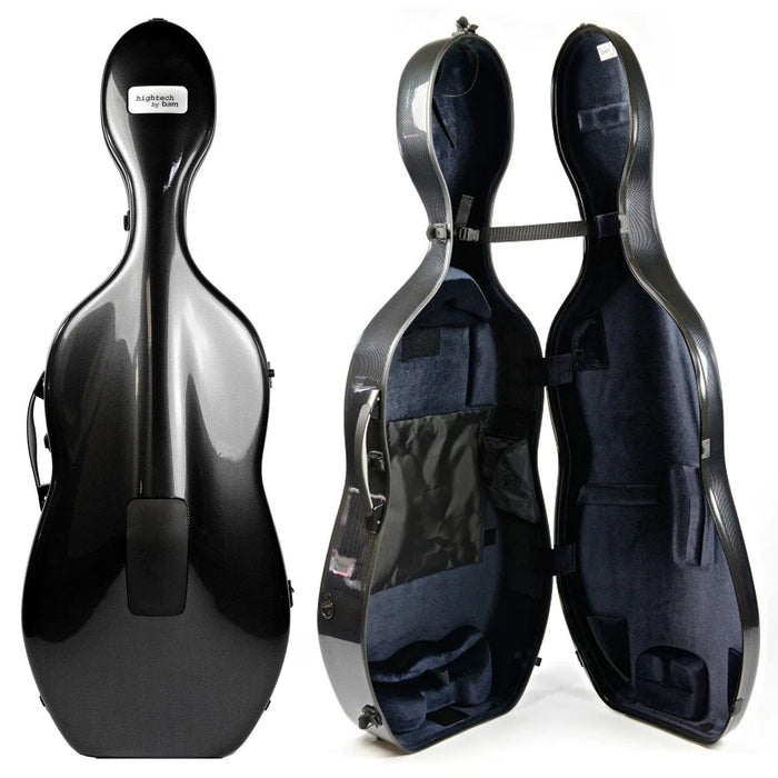 BAM Hightech Adjustable 5.3 Cello Case Black Carbon 4/4