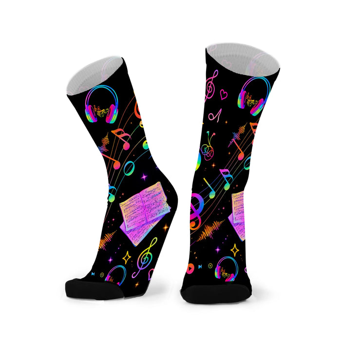 Music Pop Vibes Bamboo Socks