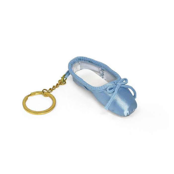 Ballet Shoe Keyring Light Blue