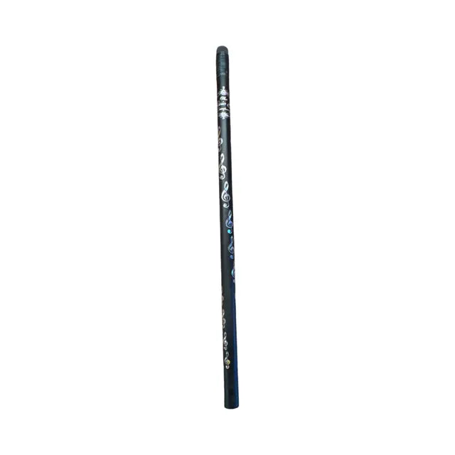 Black Pencil with Silver Metalic Treble Clefs