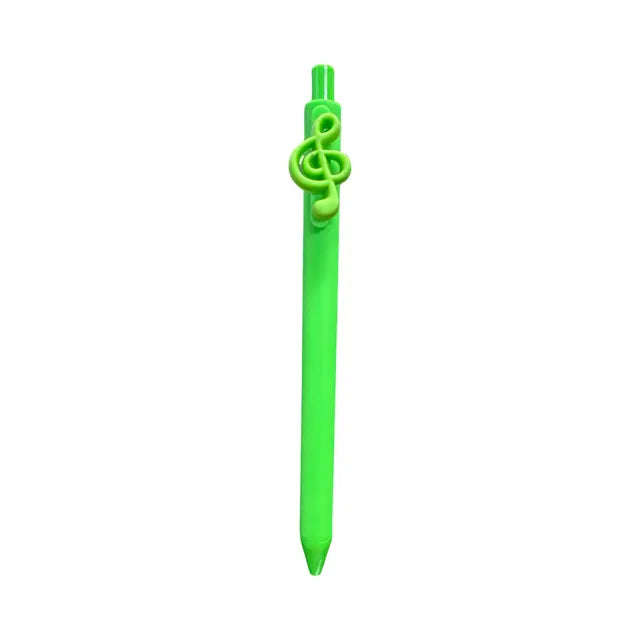 Green Pen with Treble Clef Charm