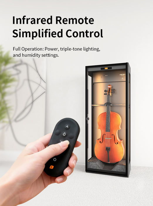 Lenthem CMIW-355DT Humidity Control Cabinet for Cello White