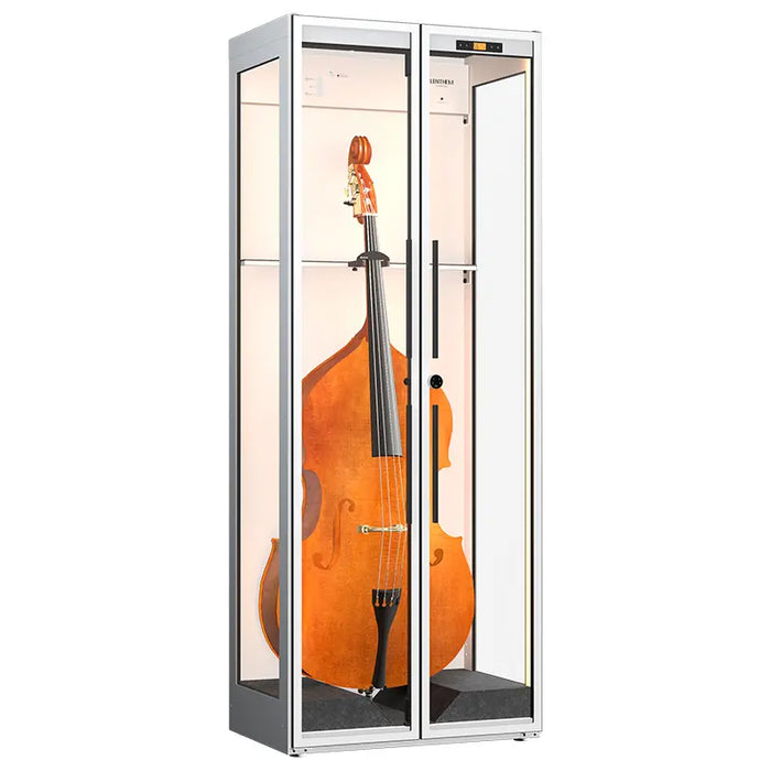 Lenthem CMIW-925DT Humidity Control Cabinet for Double Bass White