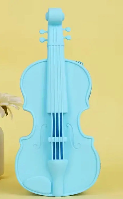 Violin Pencil Case Blue