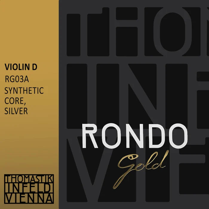 Thomastik Rondo Gold Violin D String - Silver 4/4