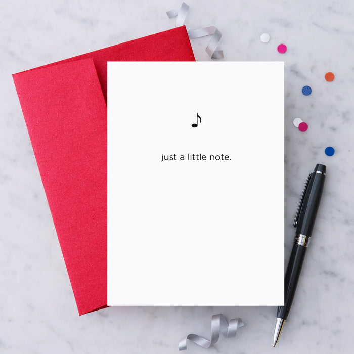 Greeting Card "Just a Little Note"