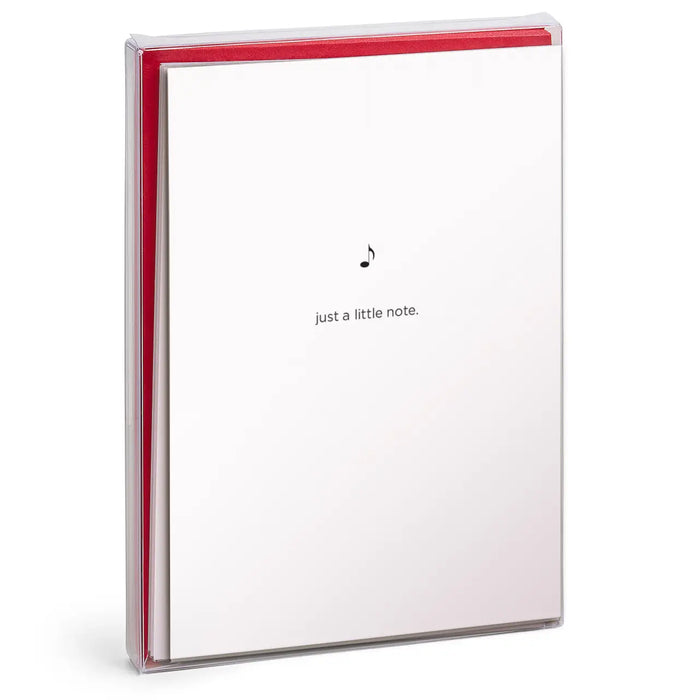 Greeting Card Just a Little Note Pack of 8