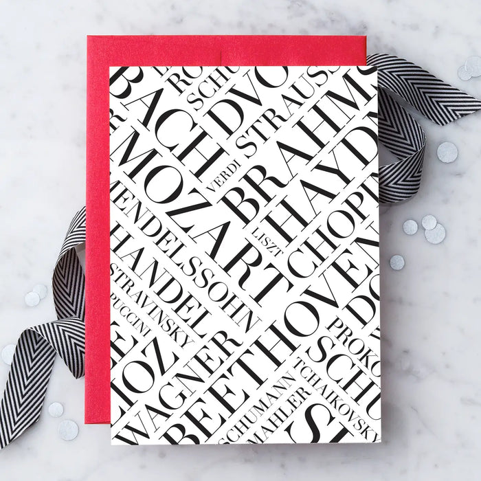 Greeting Card Great Composers