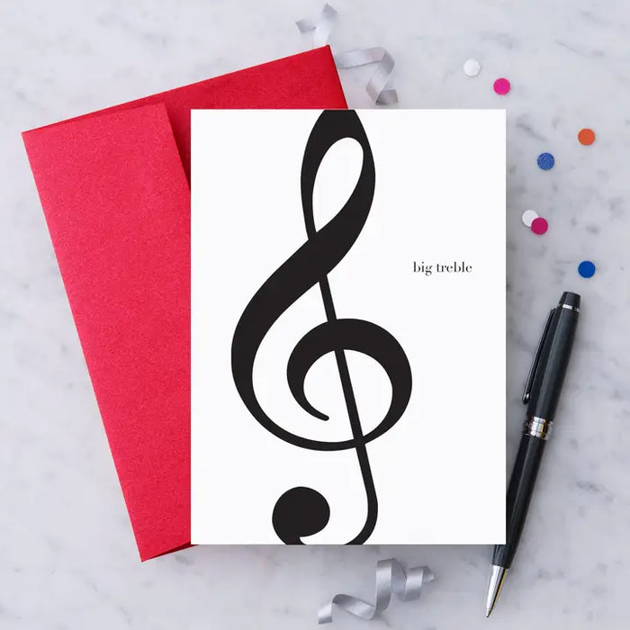 Greeting Card "Big Treble"