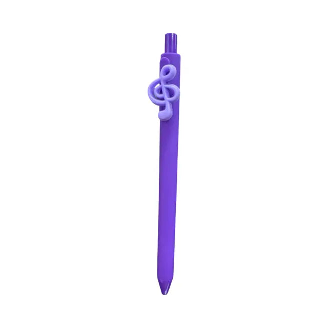 Purple Pen with Treble Clef Charm