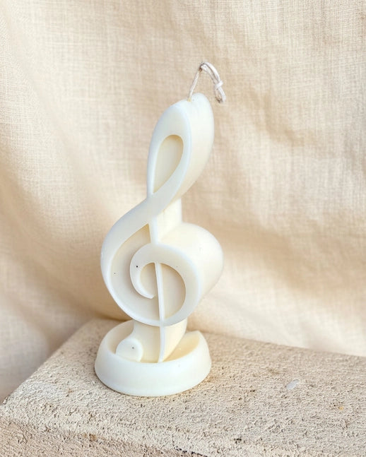 Treble Clef Soy Candle