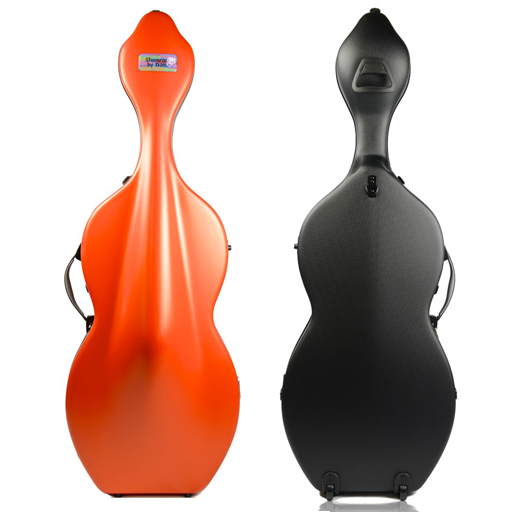 BAM Shamrock Hightech 3.9 Cello Case with Wheels Orangey 4/4