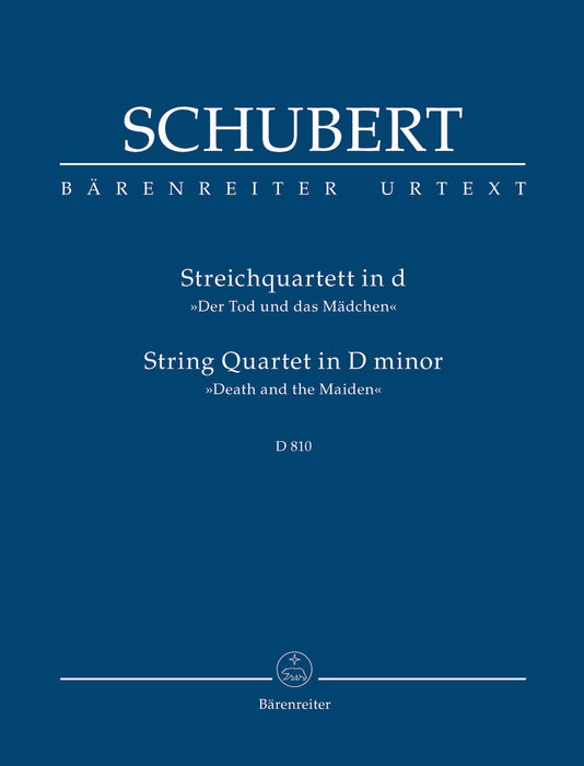 Schubert - String Quartet in DMaj D810 Death & the Maiden - Study Score Barenreiter TP301