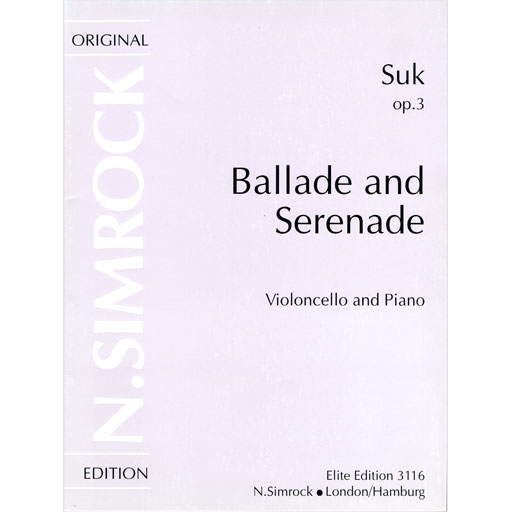 Suk - Ballade & Serenade - Cello Boosey & Hawkes M221101525