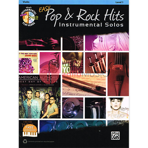 Easy Pop & Rock Hits Instrumental Solos Violin/CD Alfred 42996 — The