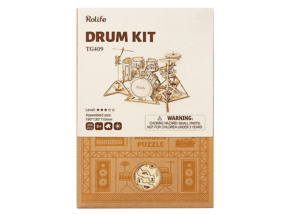 DIY Wooden Drum Model Kit