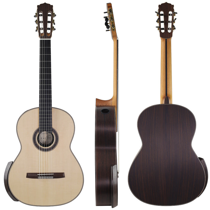 Hanika New Century Lattice Concert Line Classical Guitar with Hiscox Case