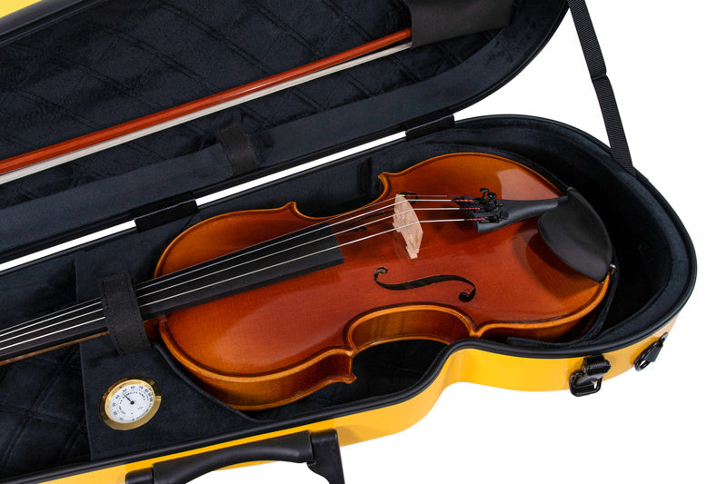 RAAN Shaped Violin Case Sunflower Yellow 1/2-1/4